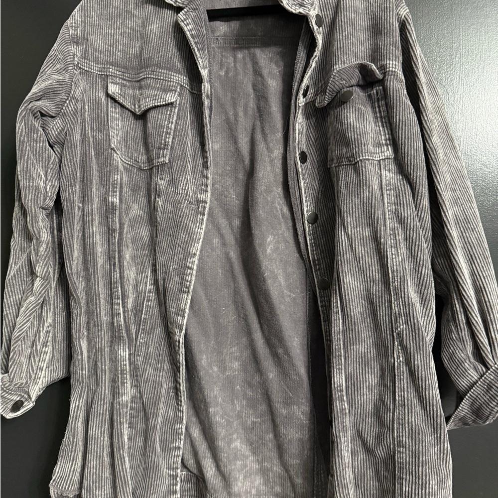 Women’s grey Corduroy Jacket size medium